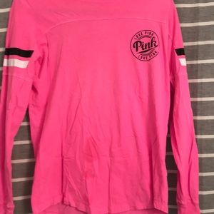 PINK logo tee with open back